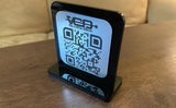 Two-Sided Standing QR Code